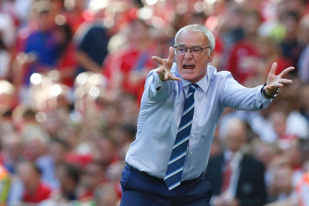 Leicester City manager Claudio Ranieri, shown here during his side’s recent FA Community Shield match against Manchester United, has signed a new four-year deal. Photo: AFP