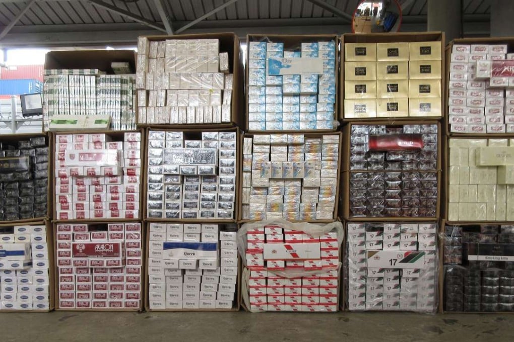 Customs officials have seized illegal cigarettes worth HK$57 million this year. Photo: SCMP Pictures