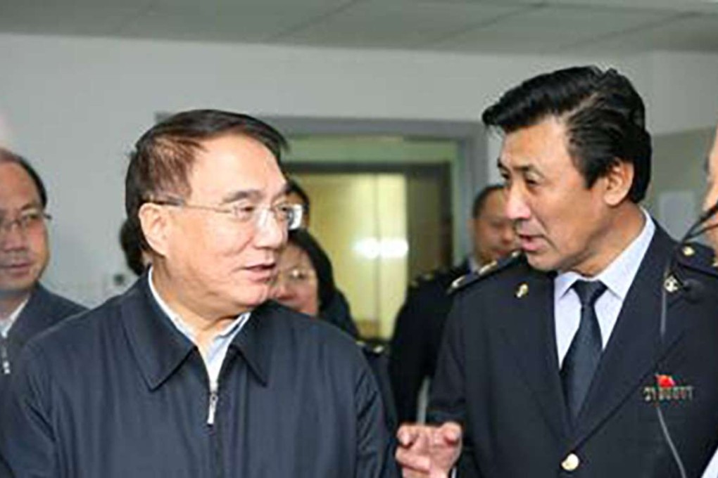 Former Liaoning Communist Party secretary Wang Min (left) in an undated photo. He is widely regarded as a member of the “Jiangsu Gang”. Photo: SCMP Pictures