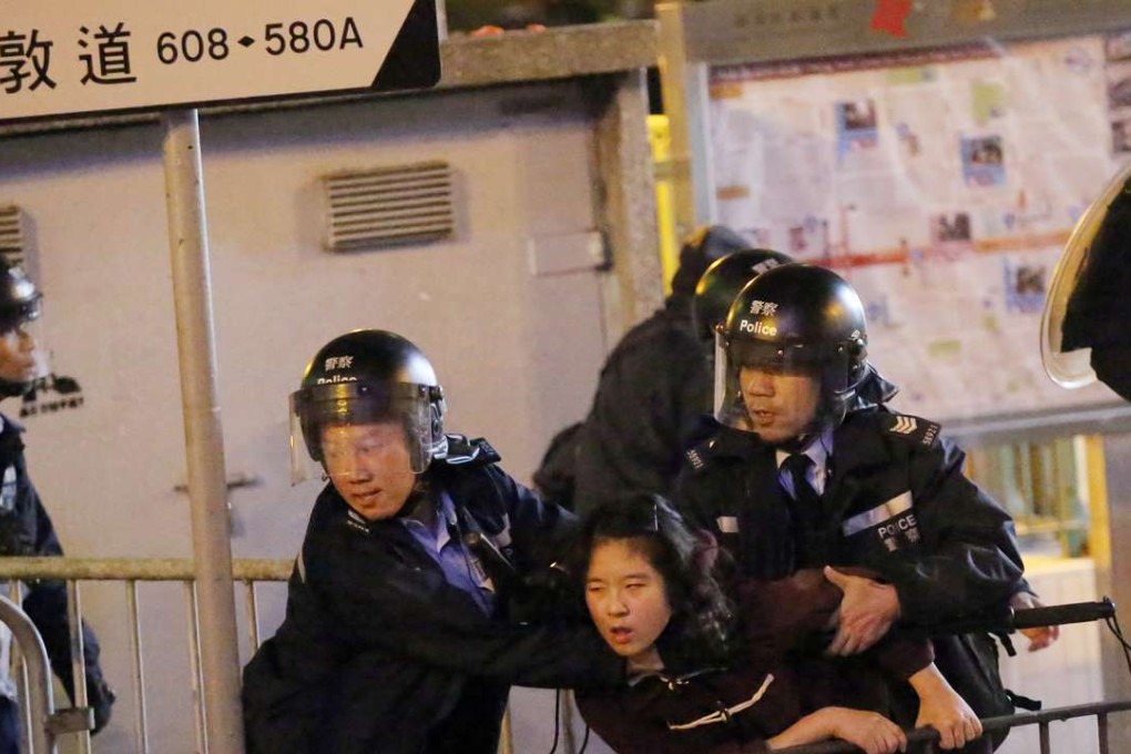 The Mong Kok riot in February placed the area in virtual lockdown. Photo: Edward Wong