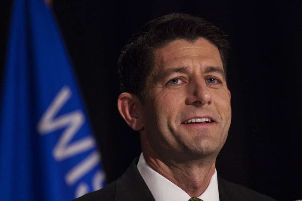 House Speaker Paul Ryan speaks at his primary night press conference. Photo: AFP