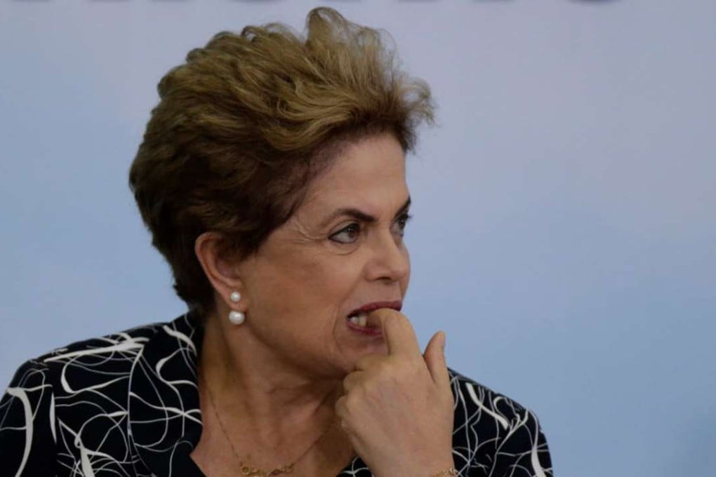 Brazil’s suspended president Dilma Rousseff. Photo: Reuters