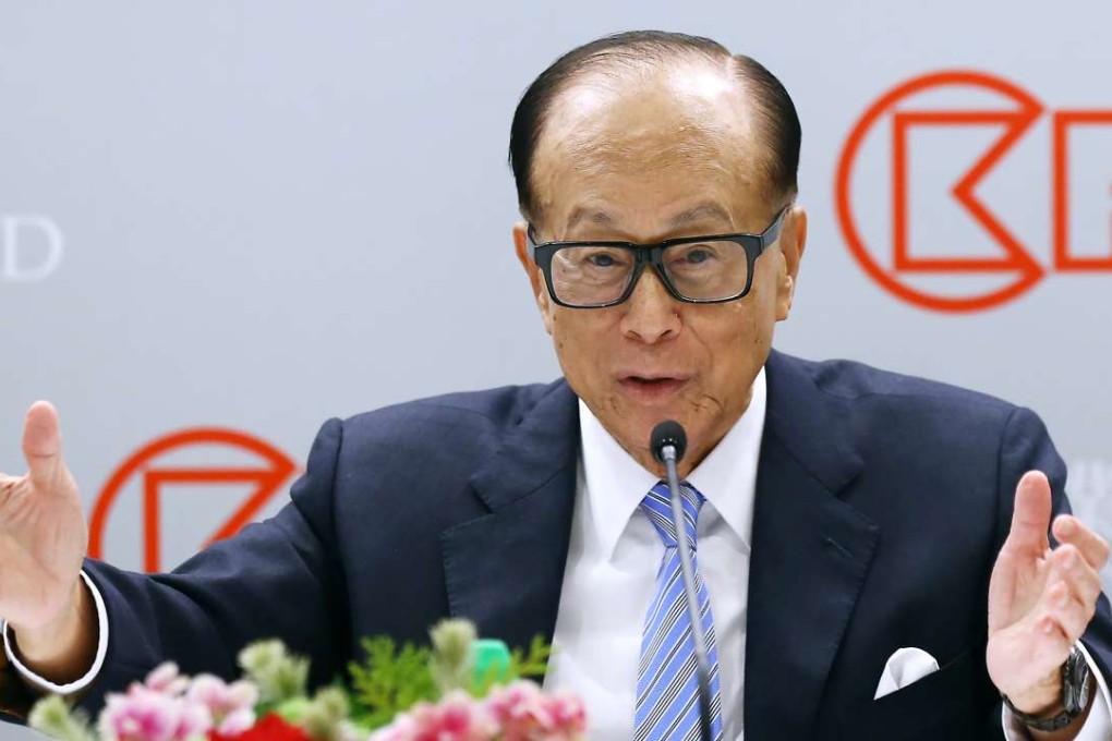 Li Ka-shing says the company is now on the lookout for other types of investment after finding it “challenging to identify property investments with reasonable returns” in the property market. It reported a 51 per cent surge in interim core profit to HK$8.33 billion on Thursday. Photo: Sam Tsang