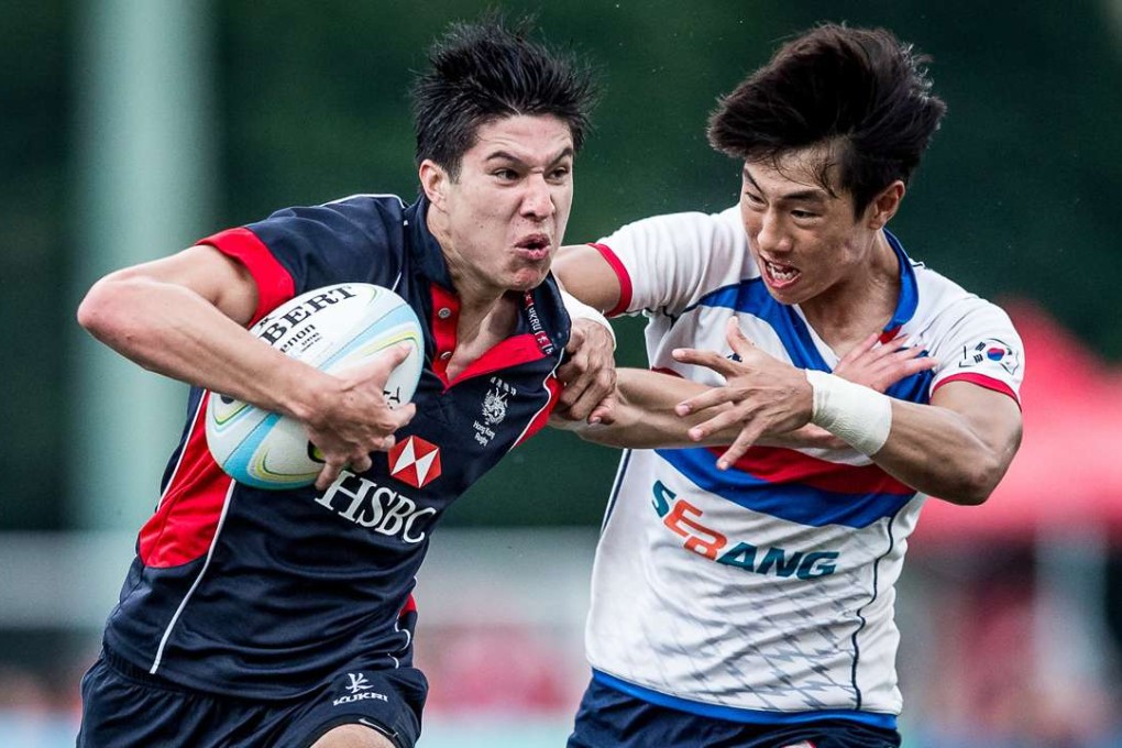 Daniel Archer scored four tries as Hong Kong went through day one of the Asia Rugby U-20 Sevens Series undefeated. Photos: SCMP Pictures