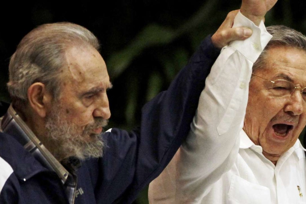 Fidel Castro (left) with his brother, Raul. Photo: AP