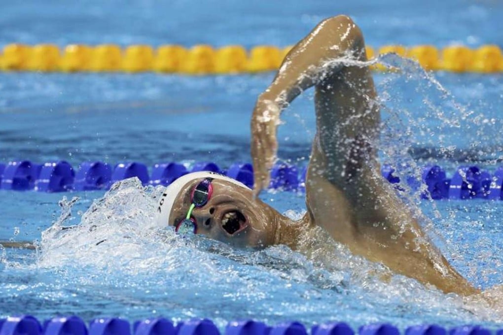 Sun Yang had earlier thrown down the gauntlet to Mack Horton, calling himself “king” of 1,500 metres. Photo: Reuters
