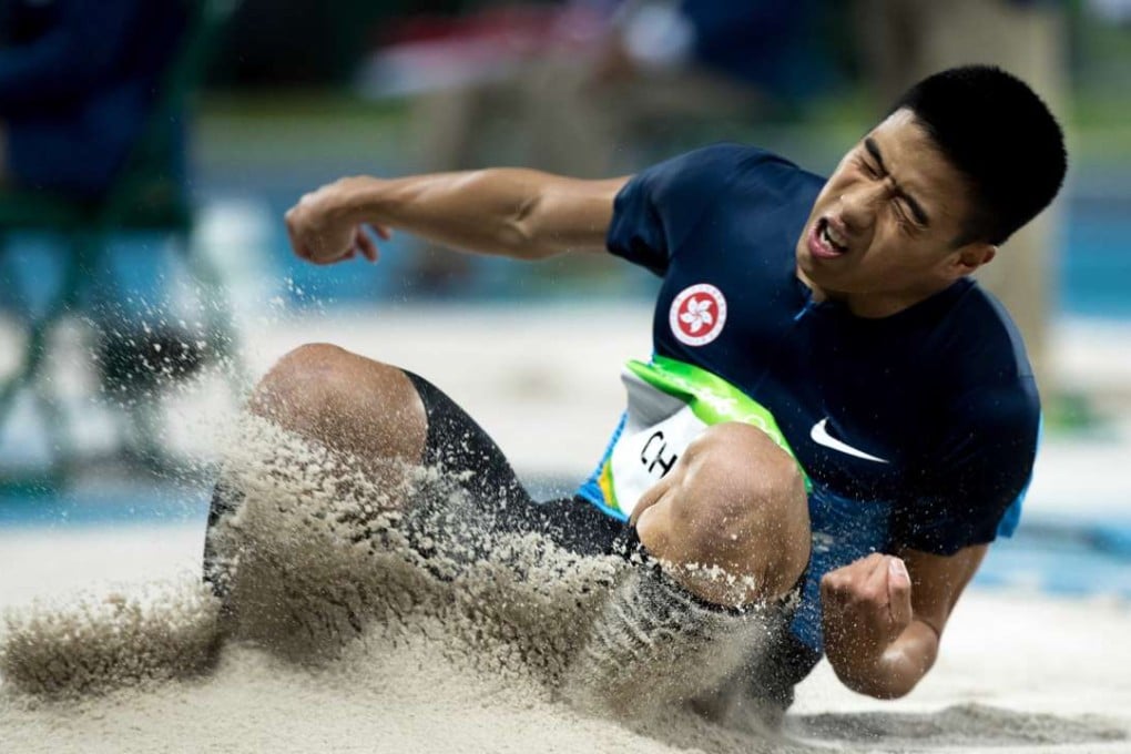 Hong Kong’s Chan Ming-tai missed out on qualifying for the men’s long jump final in Rio. Photo: SF&OC