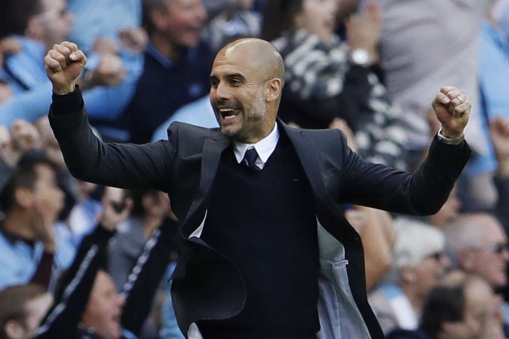 Manchester City manager Pep Guardiola enjoyed a successful first game in the English Premier League. Photo: Reuters