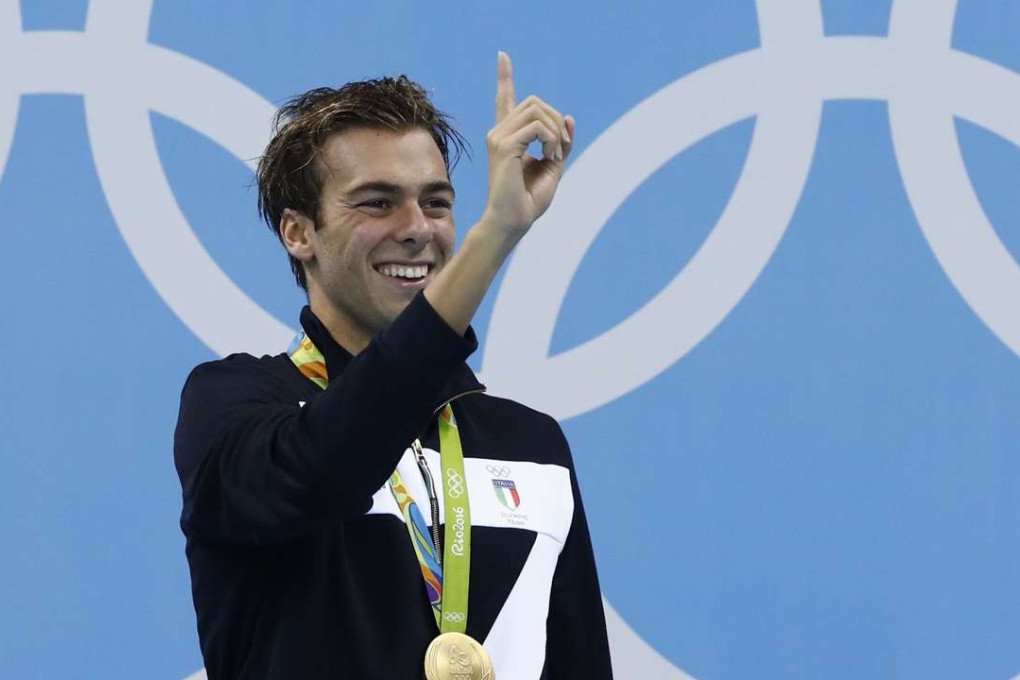 Italy’s Gregorio Paltrinieri took the gold medal in what was billed as a Sun-Horton showdown. Photo: AFP