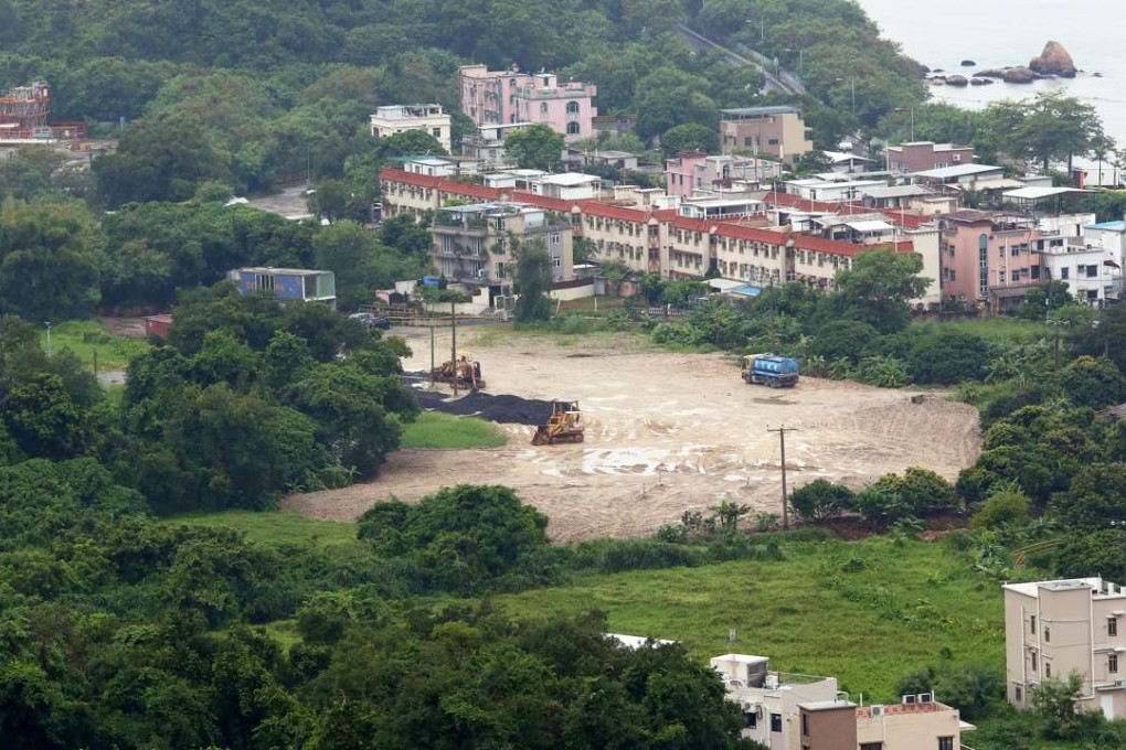 A suspected illegal dumping site at Sha Po Kong in Lung Kwu Tan in the western New Territories. Photo: Edmond So