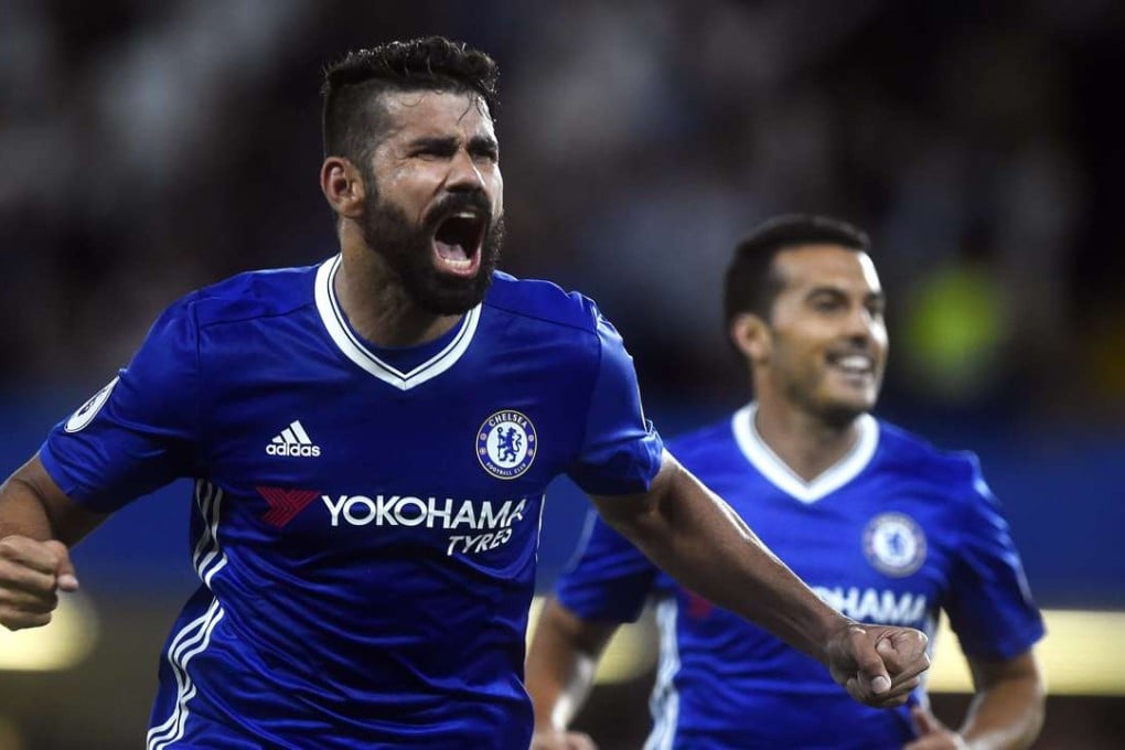 Chelsea’s Diego Costa netted the late winner for Chelsea. Photo: EPA