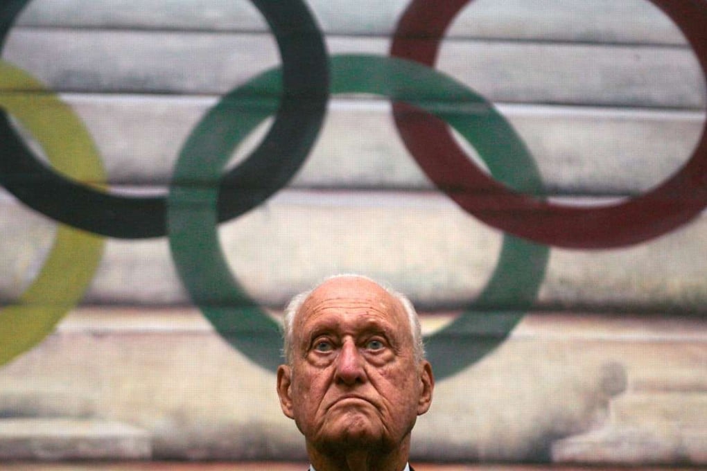 Former Fifa president Joao Havelange at a ceremony after receiving a medal from the Paraguayan Olympic Committee. Photo: Reuters