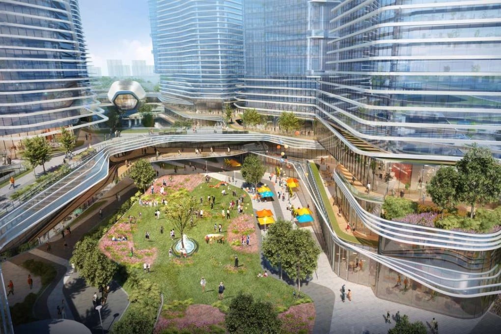 Artist concept drawing of the planned Nam Tai Inno Park development. Photo courtesy Ronald Lu & Partners (International)