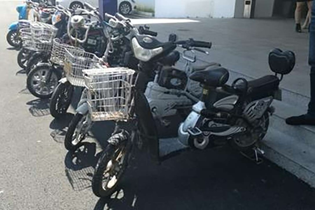 Some of the bikes taken by the thief. Photo: Caijing.com