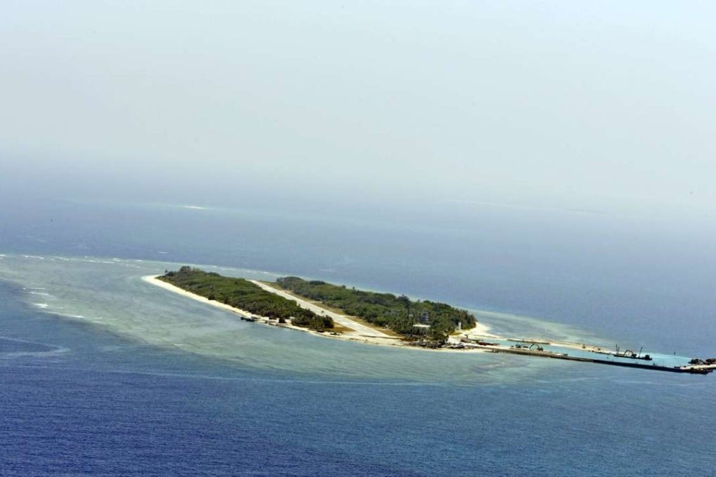 An aerial photo of Taiping in the South China Sea. Photo: EPA