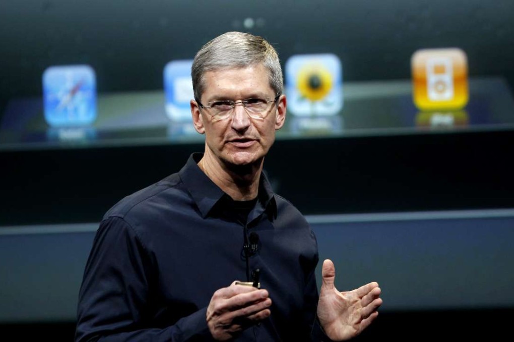 Apple chief Tim Cook says the firm will set up a research and development facility in China by the end of the year. Photo: Reuters