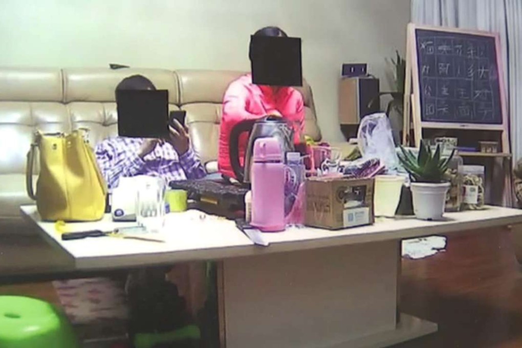 A censored unsecured webcam image from the art exhibition. Photo: SCMP Pictures