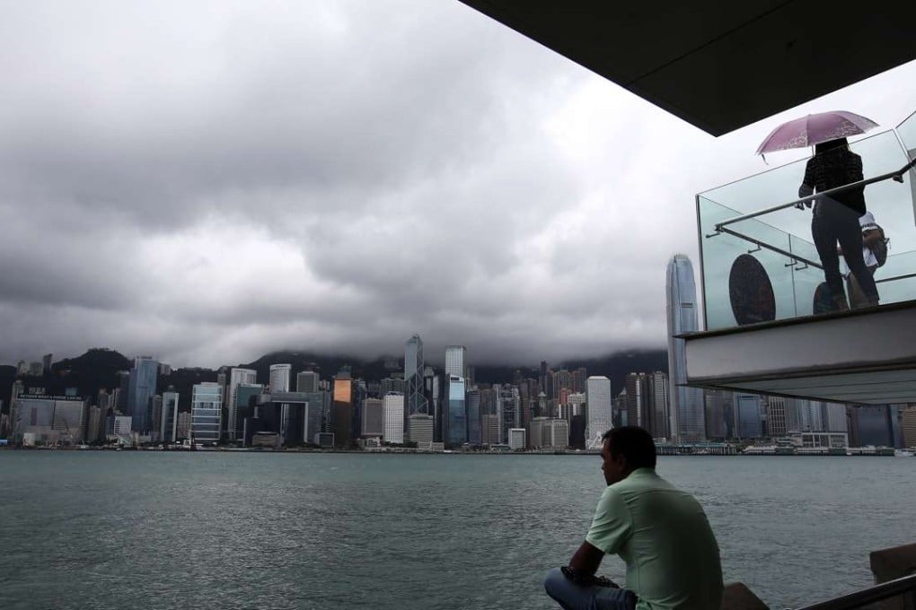 The view across Victoria Harbour from Tsim Sha Tsui on Wednesday. Photo: Dickson Lee