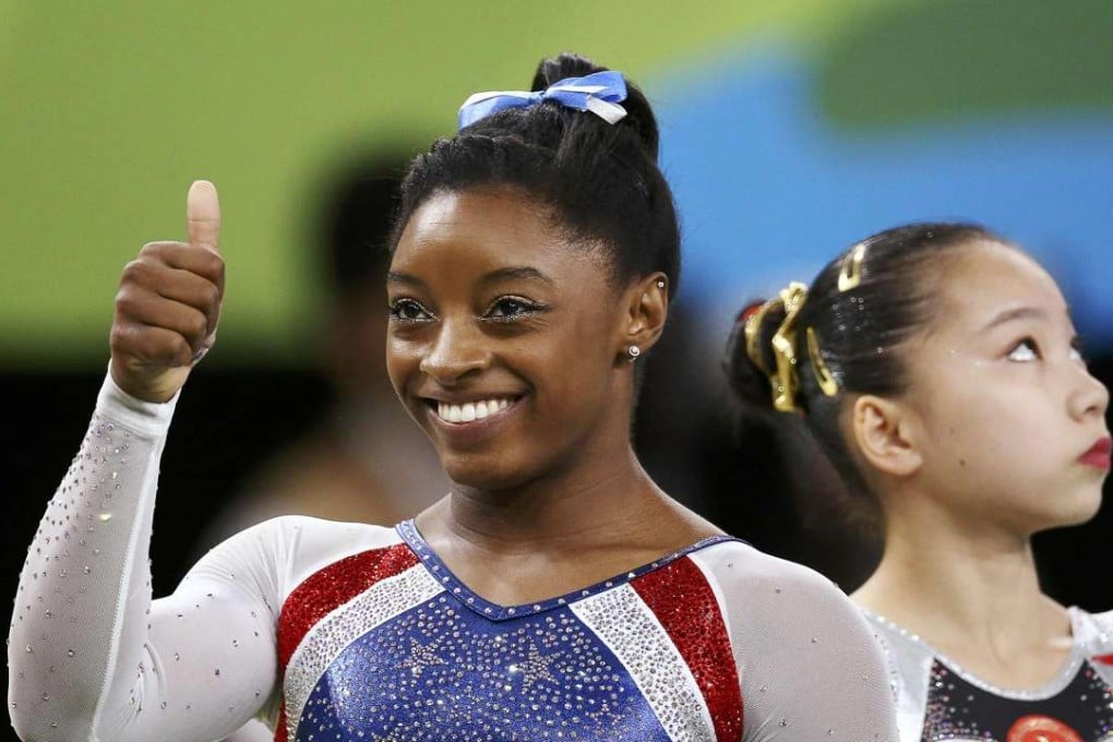 American champion Simone Biles dominated the women’s competition, while China’s Wang Yan at times struggled to control her emotions. Photo: Reuters