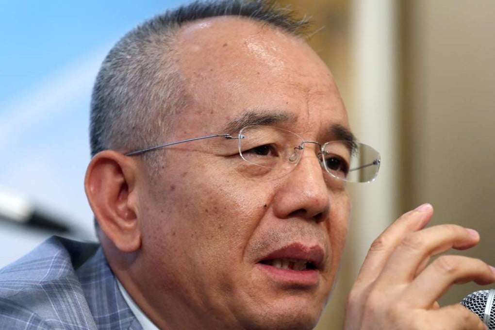 Kingdee’s chairman Xu Shaochun has predicted cloud services will be delivering 40-50 per cent of its total revenue within three years, as the slowing Chinese economy pushes more firms towards better management tools. Photo: Jonathan Wong