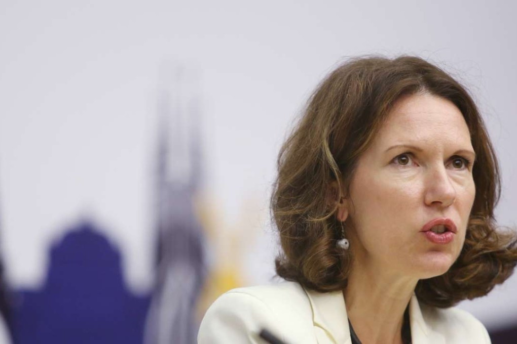 Caroline Wilson, British Consulate General, answered questions from Facebook users on Thursday. Photo: Sam Tsang