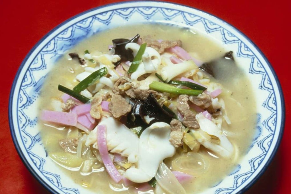 A bowl of champon.
