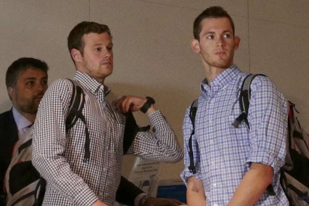 Costly lie US swimmers Gunnar Bentz and Jack Conger leave Brazil after