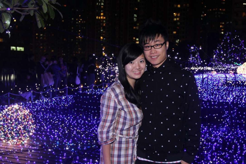 Train attack victims Yau Hiu-tung and her boyfriend Edmund Au Yeung in an undated photo. Photo: SCMP Pictures