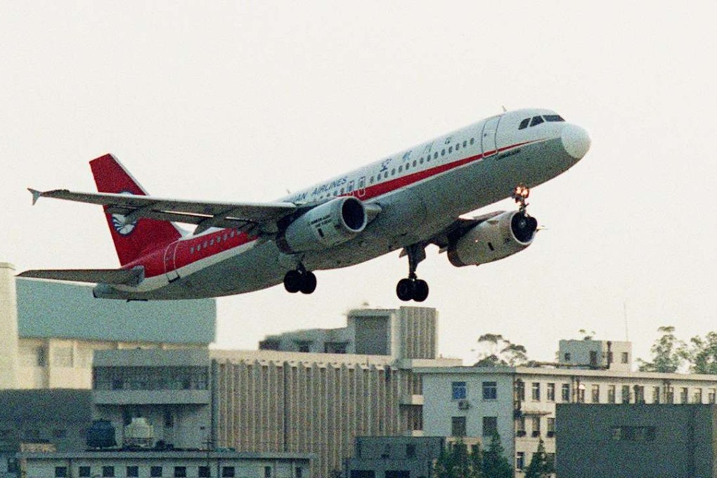 A Sichuan Airlines flight takes off from Chengdu airport in Sichuan Province. Photo: Mark Ralston