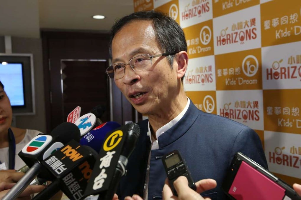 Legco President Jasper Tsang Yok-sing speaks to media after the 10th anniversary Ceremony at YMCA Hong Kong in Tsim Sha Tsui on Saturday. Photo: Edmond So