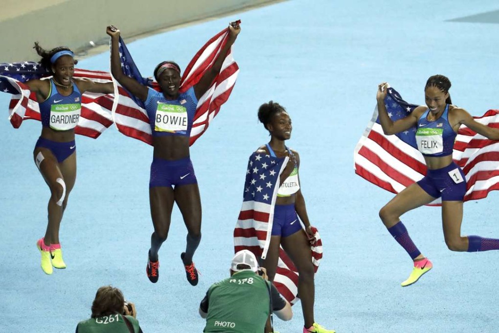 Allyson Felix and Tianna Bartoletta said their ‘hearts broke’ for the Chinese relay team, who missed out on a final spot after the USA had an appeal upheld. Photo: AP