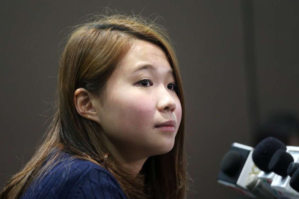 Keyboard Frontline spokeswoman Glacier Kwong says political parties should back internet rights. Photo: David Wong