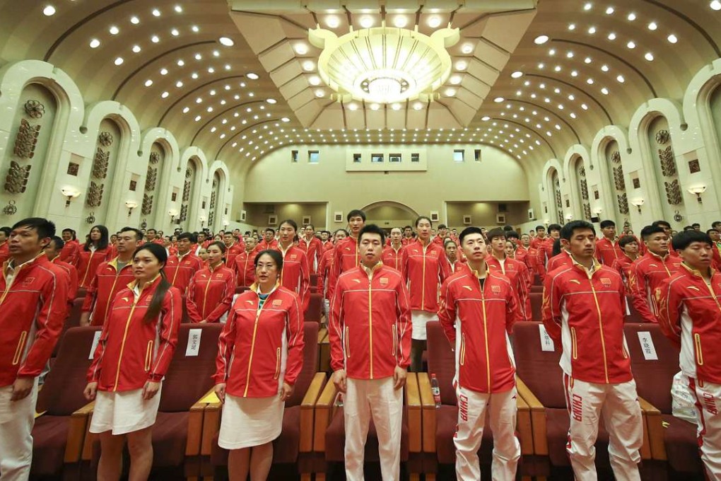 The Chinese delegation for the Rio Olympic Games includes 160 men and 256 women, competing in 210 events over 26 sports. Photo: Xinhua