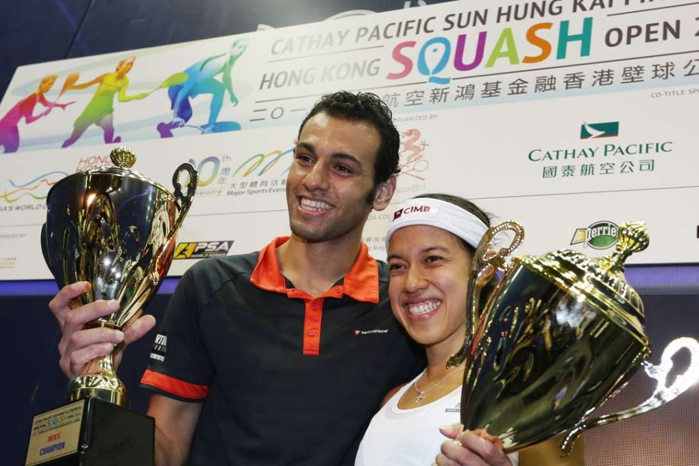Egypt’s world number one Mohamed Elshorbagy and Malaysian great Nicol David have been fighting to get their sport in the Olympics. Photo: Nora Tam