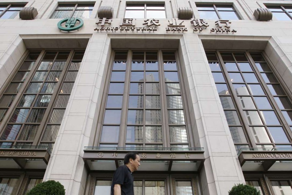 Agricultural Bank of China is one of the Big Four state banks in China to have its own tower building in Hong Kong. Photo: Edward Wong