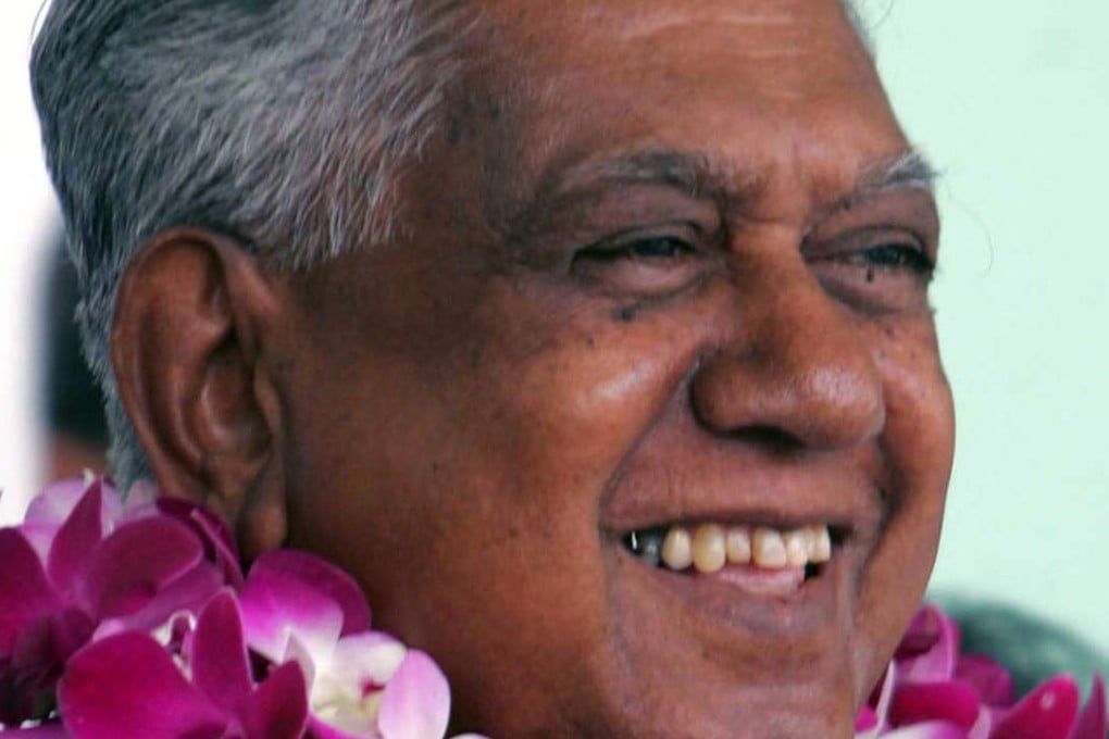 S.R. Nathan suffered a stroke on July 31. He had been ‘in critical condition’ in the Intensive Care Unit at Singapore General Hospital since then. File photo: AP