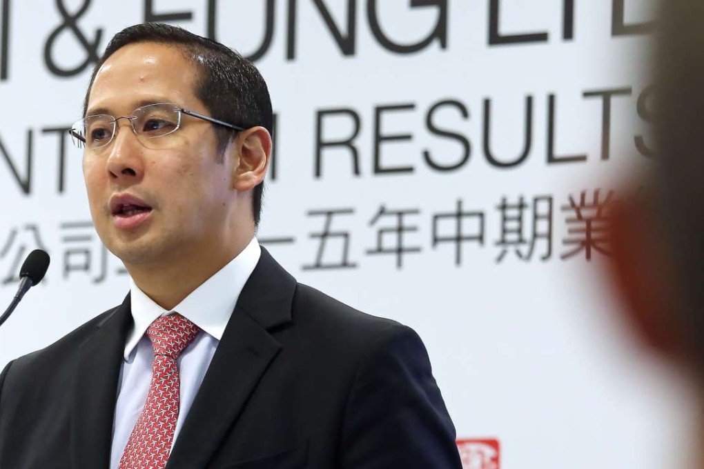 Li & Fung chief Spencer Fung says the sourcing firm will focus on its core customers. Photo: Jonathan Wonginterim results briefing with group chief executive officer Spencer Fung. 20AUG15