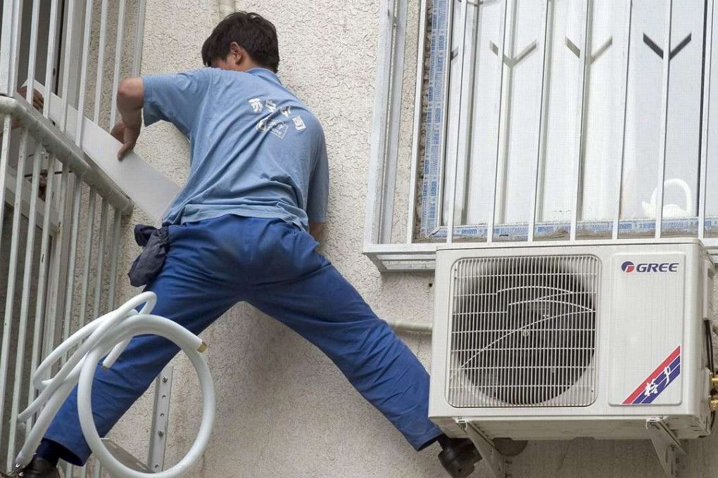 Revenue from the company’s air conditioner segment declined 6.59 per cent in the first half. Photo: EPA