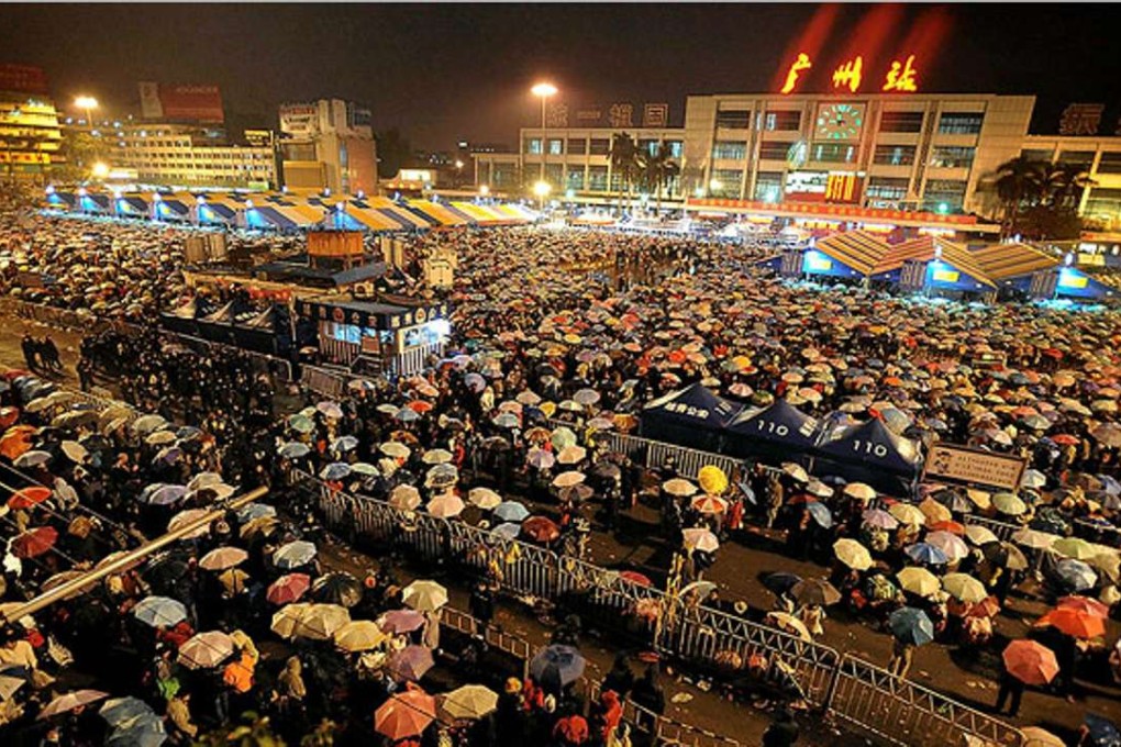 Some hostels in Guangzhou (pictured) said the ban would run up to October. Photo: AP