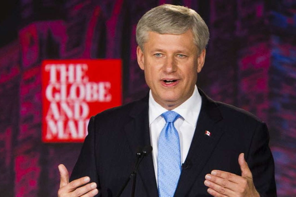 Former prime minister Stephen Harper. Photo: Bloomberg