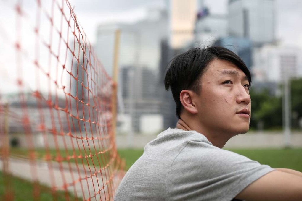 Edward Leung Tin-kei, of Hong Kong Indigenous, at Tamar Park in Hong Kong. Photo: Nora Tam