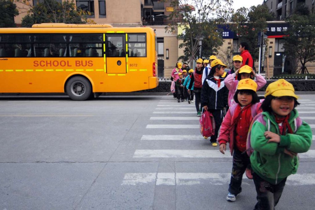 Parents and drivers have urged to be cautious as children go back to school. Photo: Xinhua