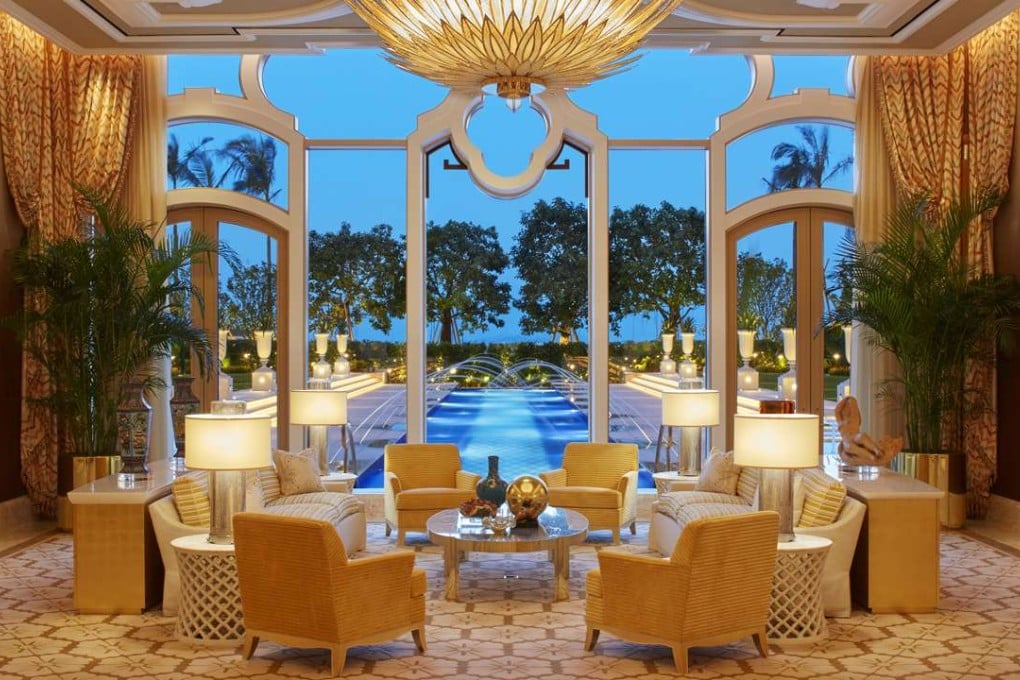 The Garden Villa Living Room at the new Wynn Palace. Owner Steve Wynn is betting big on his new property in the city, and experts suggests that what’s on offer, might just fit Macau’s new wider target audience of mass market and VIP spenders. Photo: SCMP Pictures