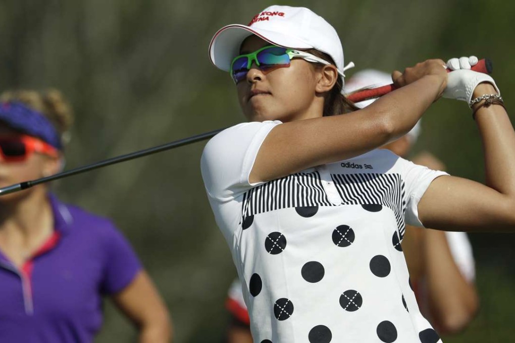 Tiffany Chan Tsz-ching during the first round of the women's golf event at the Olympic Games. Photo: AP