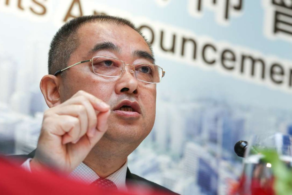 Xia Haijun, vice chairman and CEO of China Evergrande, said the purchases of China Vanke shares were funded from property sales. Photo: Jonathan Wong