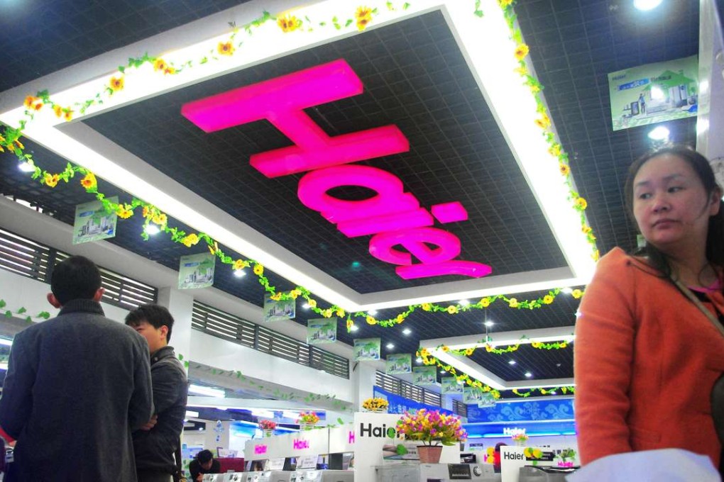 A Haier store in Wuhan, central China’s Hubei province. Photo: