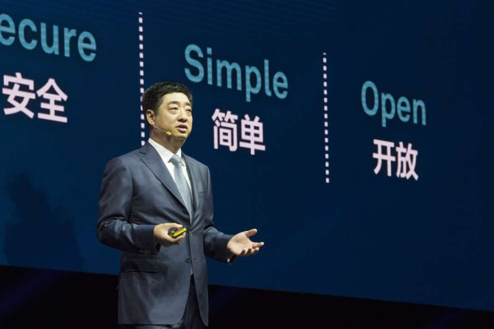 Huawei’s deputy chairman Ken Hu said the company’s cloud computing business was growing faster than other segments. Photo: SCMP Pictures