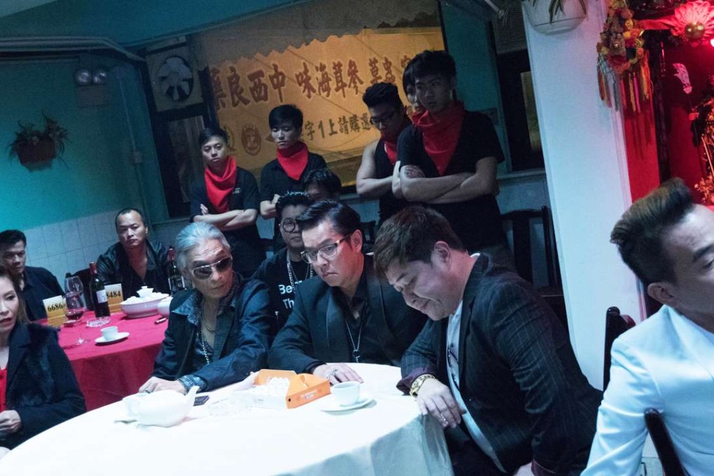 Alan Tam (third from left) and Jordan Chan in the gangster comedy Fooling Around Jiang Hu (category IIB; Cantonese), directed by Lam Chiu-wing.