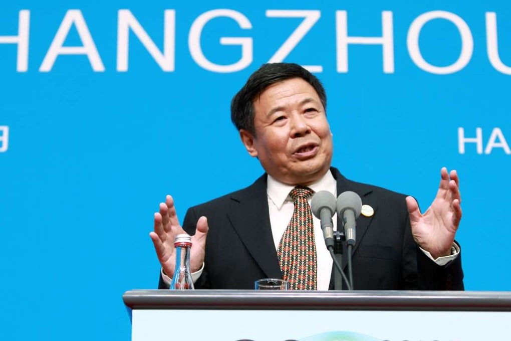 Zhu Guangyao, China's vice-minister of finance, speaks at a press conference at the G20 Media Centre in Hangzhou, Zhejiang province, on Friday. Photo: Simon Song