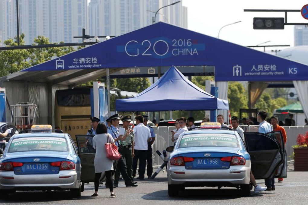 The entrance to the conference centre where the G20 summit will be held. Photo: Reuters